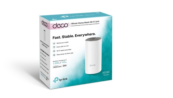 Deco E4 1pack AC1200 Whole Home Mesh Wi-Fi System